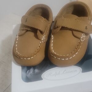 Ralph Lauren Brown Kids Moccasins